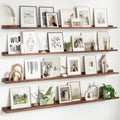 FLYJOE Floating Picture Ledge Shelves for Wall Set of 4, 72 Inch Wall Shelves with Lip Long Large Nursery Book Shelf for Toys Storage Kids Bookshelf Wall Mounted Living Room Bedroom Decor Frames