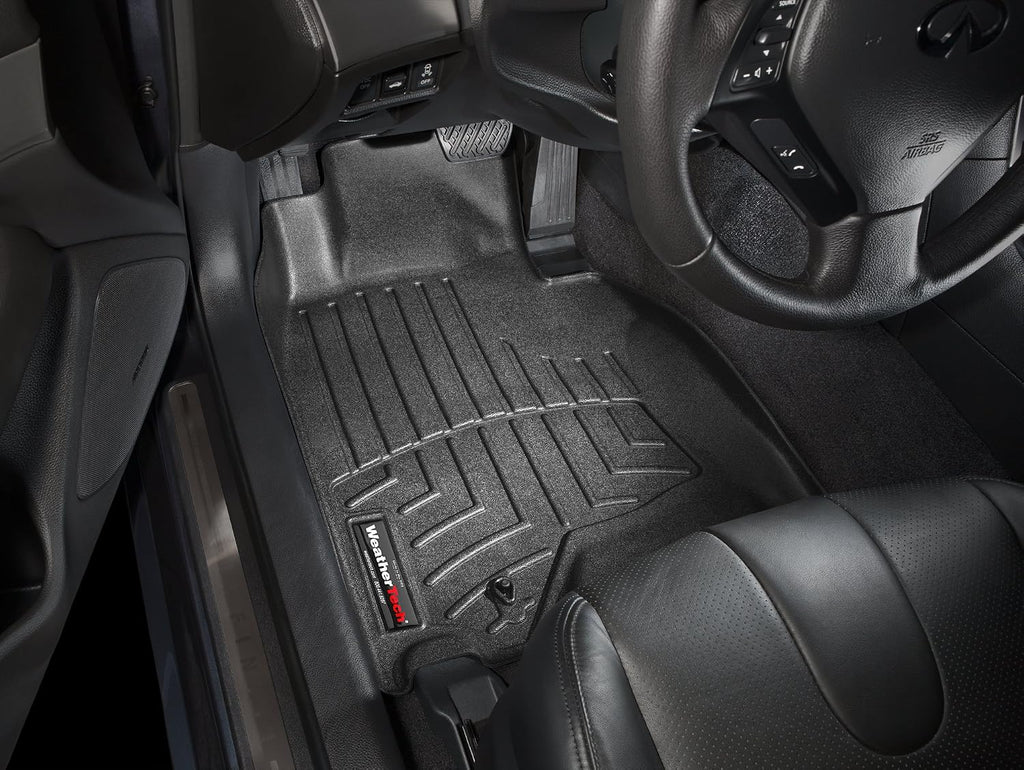 WeatherTech Custom Fit FloorLiners for Infiniti G, G, 1st Row (441561), Black