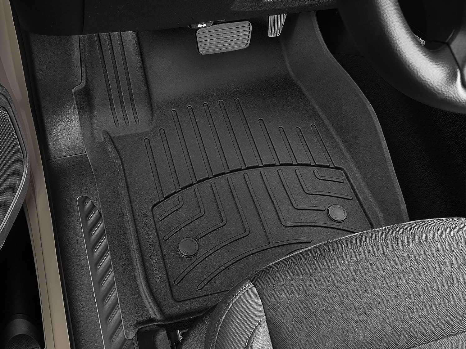WeatherTech FloorLiner HP Custom Fit Floor Mats for GMC Sierra 1500 Limited - 1st Row (4414361VIM), Black