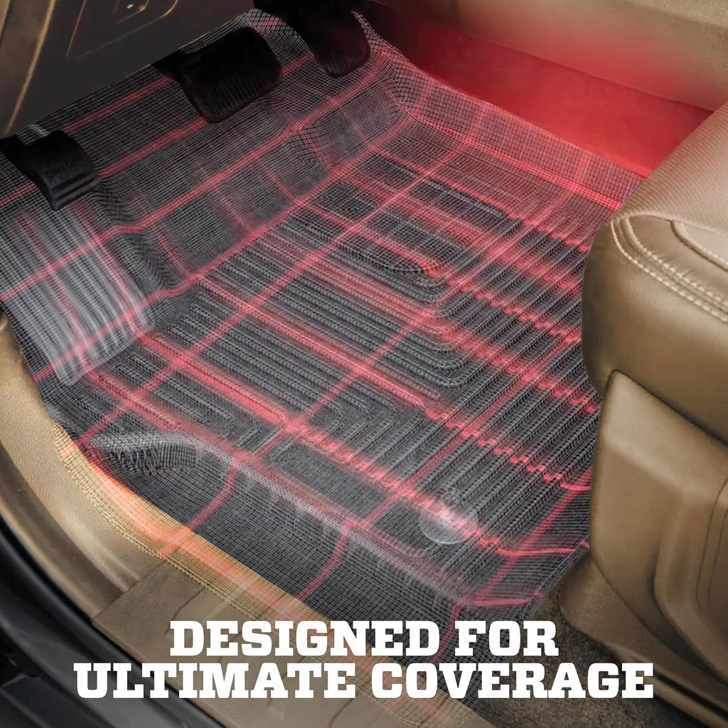 Husky Liners Weatherbeater Floor Mats | Fits 2016-2019 Chevrolet Volt | Front & 2nd Row, 4-pc Black - 98281