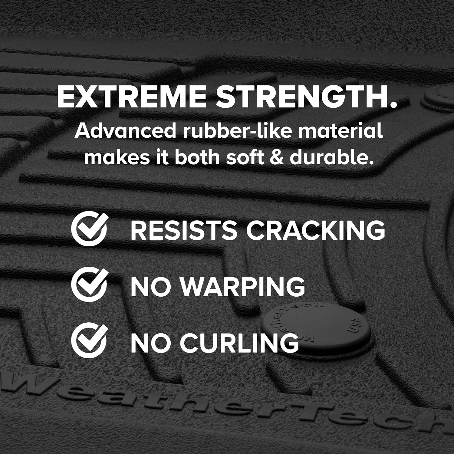 WeatherTech FloorLiner HP Custom Fit Floor Mats for GMC Sierra 1500 Limited - 1st Row (4414361VIM), Black