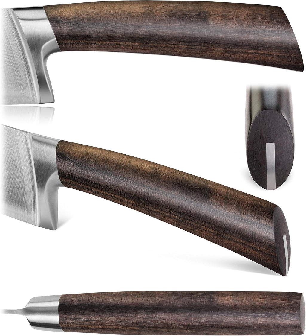 Cangshan TA Series 1021356 Swedish 14C28N Steel Forged 3-Piece TAI Knife Block Set, Walnut