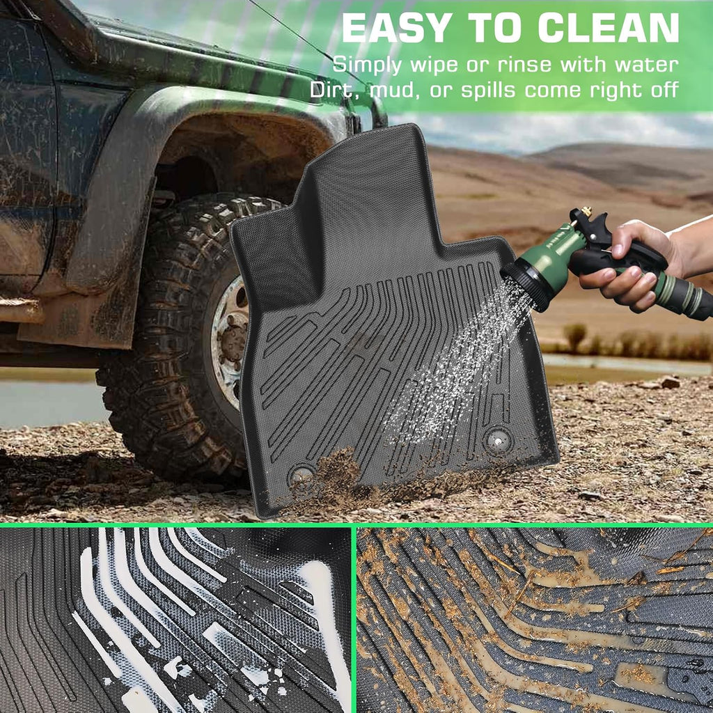 Floor Mats for 2013-2020 Toyota Sienna(Include Limited & Premium), 3 Row Liner Set Custom Fit All Weather Mats for Sienna, Waterproof Anti-Slip Floor Mats for Toyota 7 Passenger Front & 2nd 3rd Row