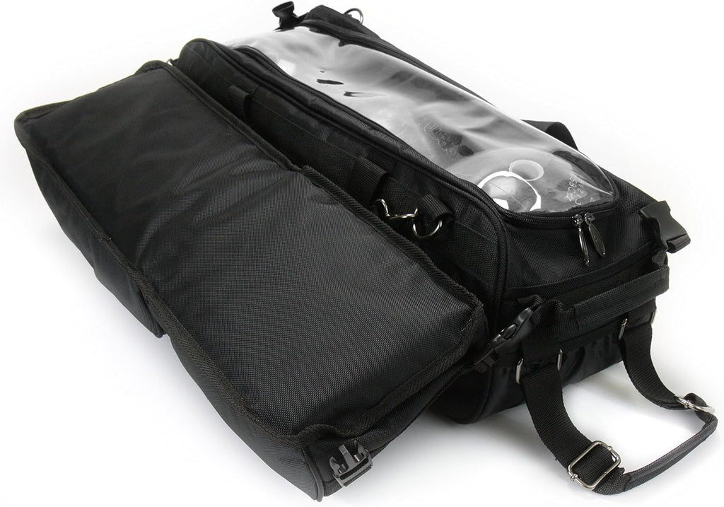 3 Ball Deluxe Bowling Tournament Roller Tote with detachable Shoe and Accessory Bag