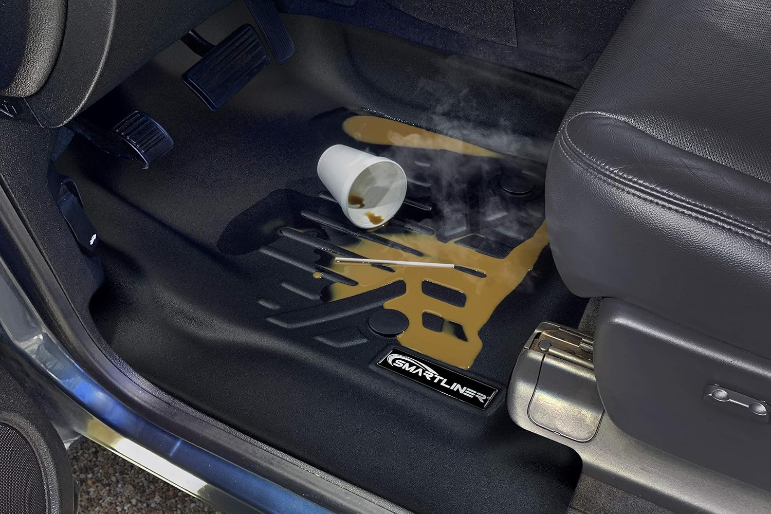 SMARTLINER Custom Fit Floor Mats 1st Row Liner Set Compatible with 2018-2023 Chevrolet Traverse