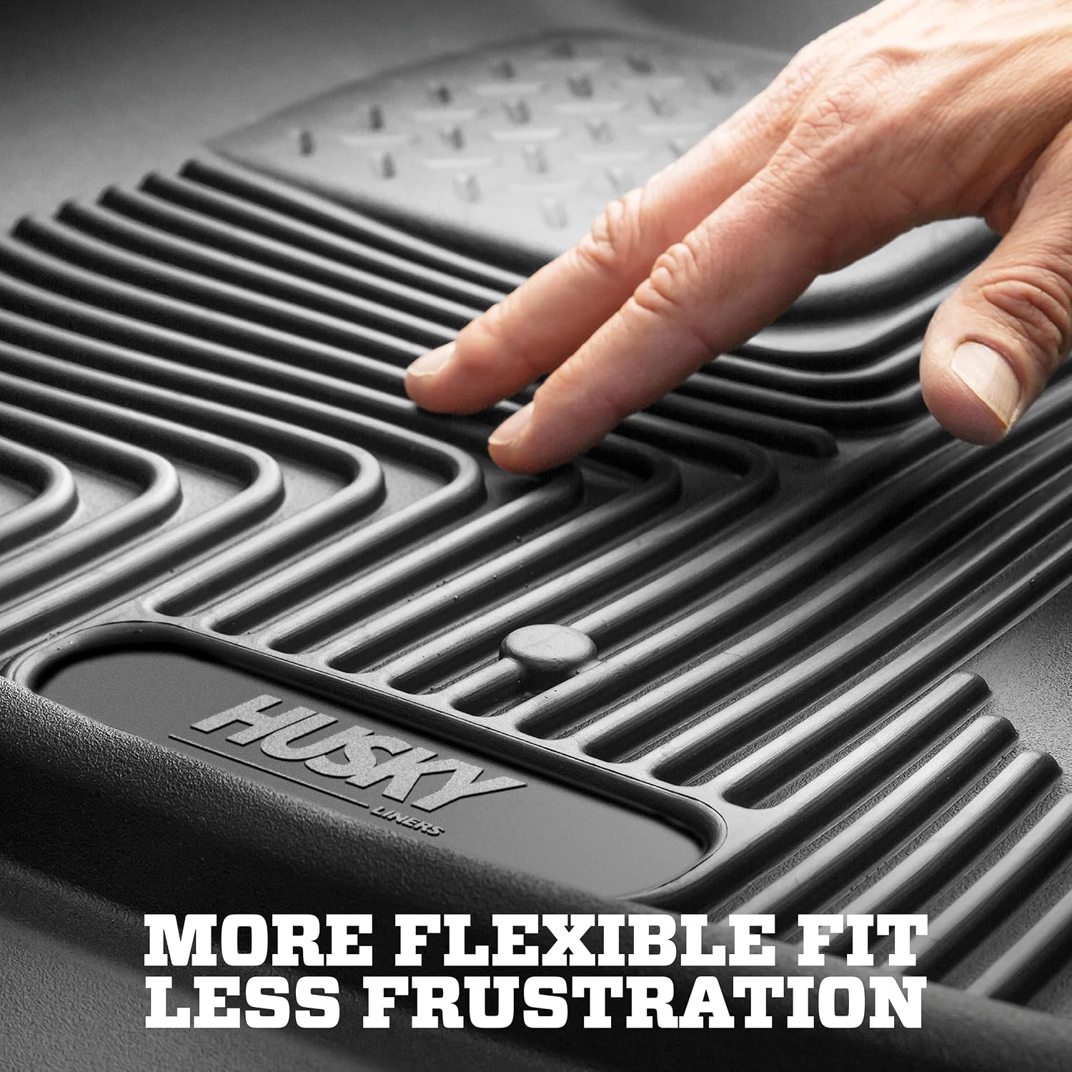 Husky Liners X-act Contour Floor Mats | Fits 2020-2026 Hyundai Sonata & 2021-2026 Kia K5 | Front Row, 2-pc Black - 55301