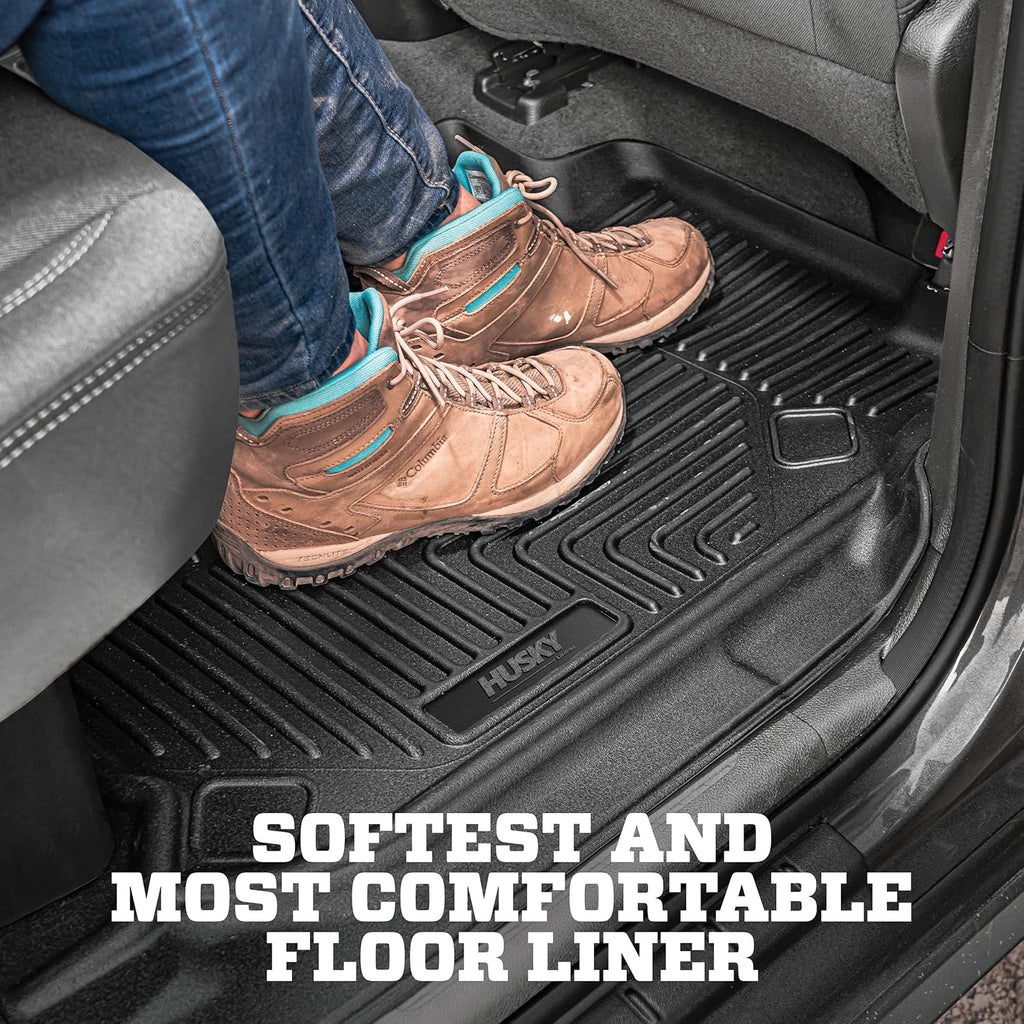 Husky Liners X-act Contour Floor Mats | Fits 2016-2023 Mazda CX - 9 | Front Row, 2-pc Black - 52101