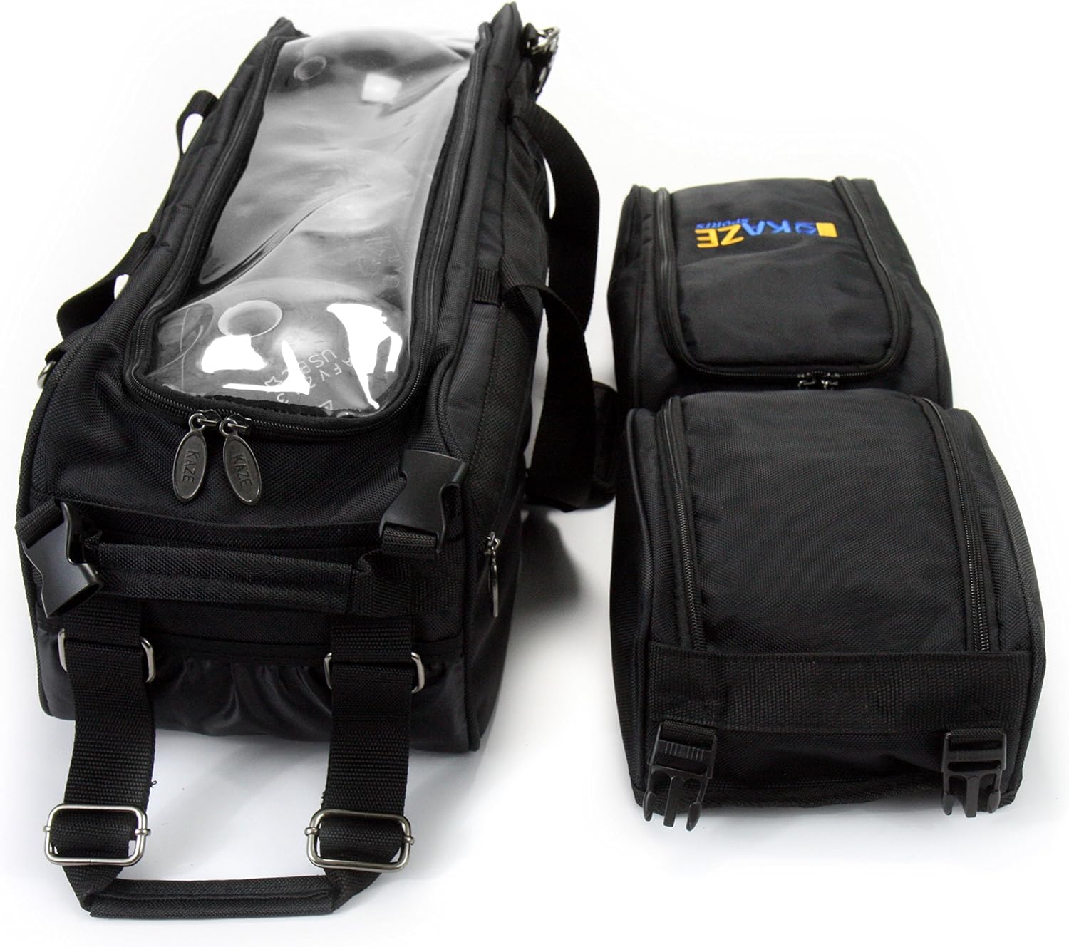 3 Ball Deluxe Bowling Tournament Roller Tote with detachable Shoe and Accessory Bag