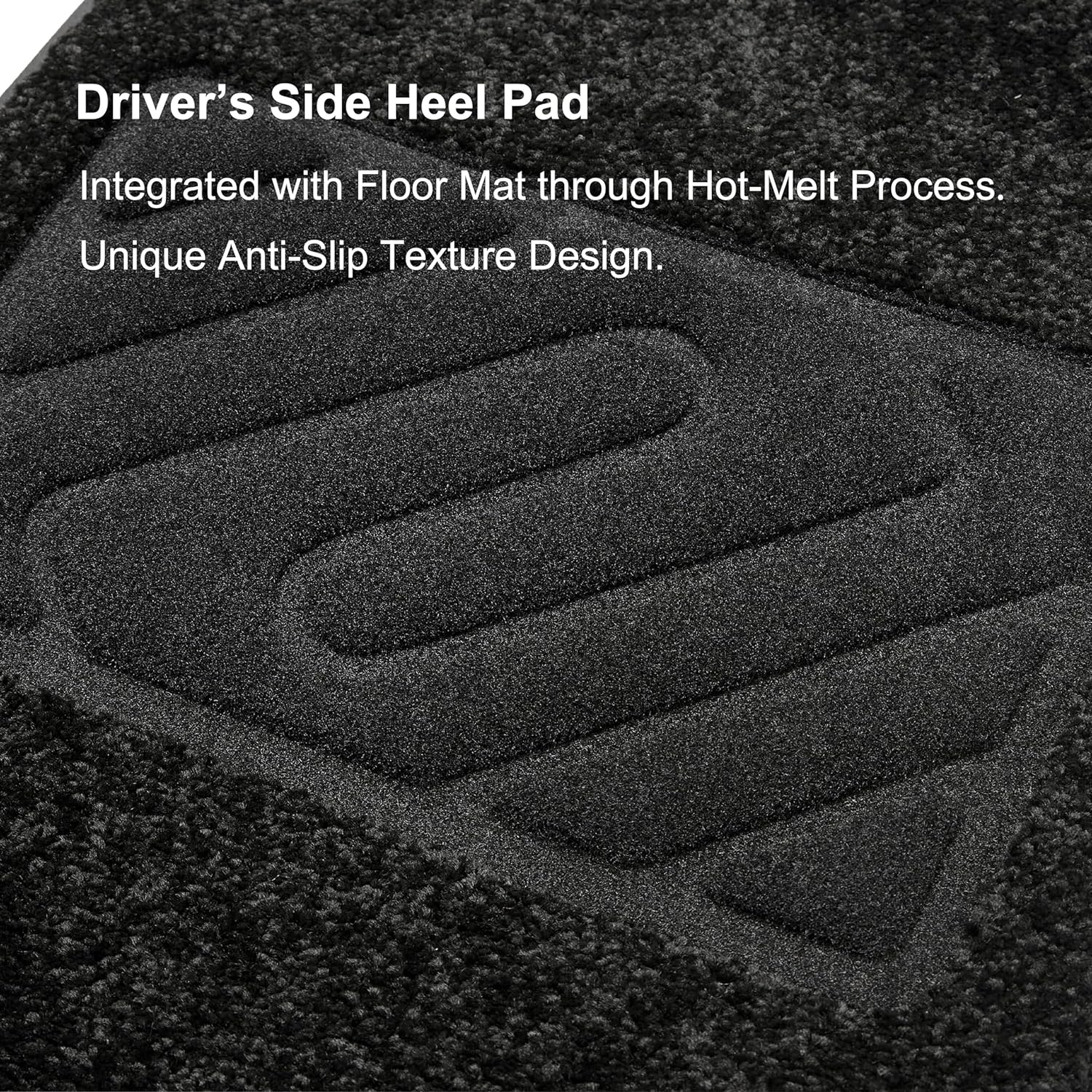 WENNEBIRD Superior Carpet Front Row Floor Mat for 2014-2026 Ram ProMaster (Not for EV & City Models), 0.6-Inch Ultra-Thick, Noise-Reducing, All-Weather Waterproof Anti-Slip – 1-Pc (Black)